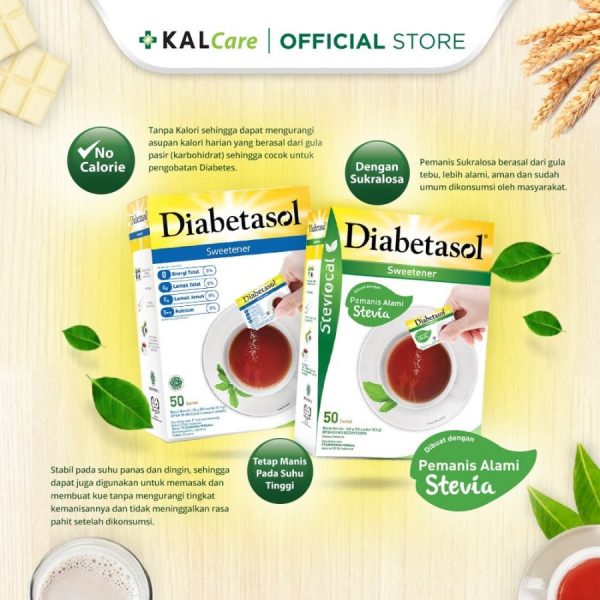 Diabetasol Zero Calorie Sweetener 25 X 1,5 G (Sachet) - 99ninetynine.com