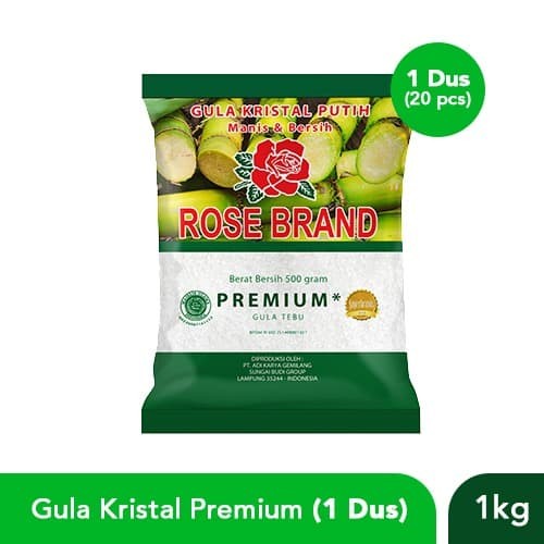 Paket Hemat Gula Kristal Premium Rose Brand (1 Dus)