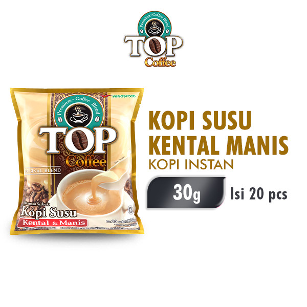 Top Coffee Kopi Instan Susu Kental Manis (3in1) 30 gr x 20 pcs - 99ninetynine
