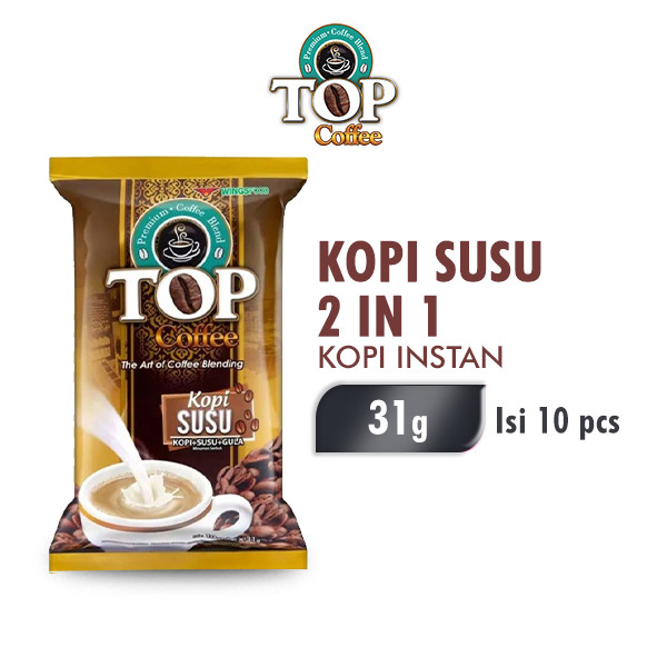 Top Coffee Kopi Instan Susu (3in1) 31 gr x 10 pcs - 99ninetynine
