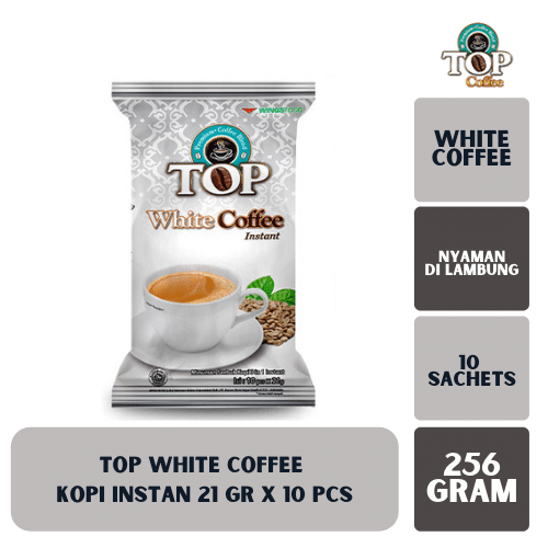 Top White Coffee Kopi Instan 21 gr x 10 pcs - 99ninetynine
