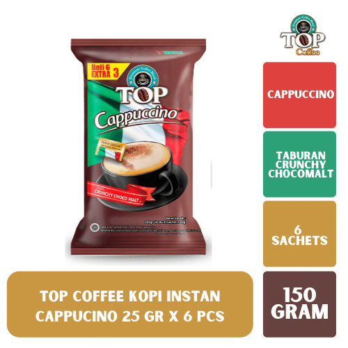 top coffee cappucino 25 x 6 sachets - 99ninetynine